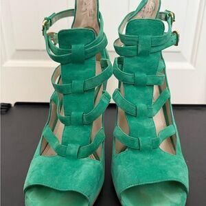 Rachel Zoe Emerald Strappy Heels